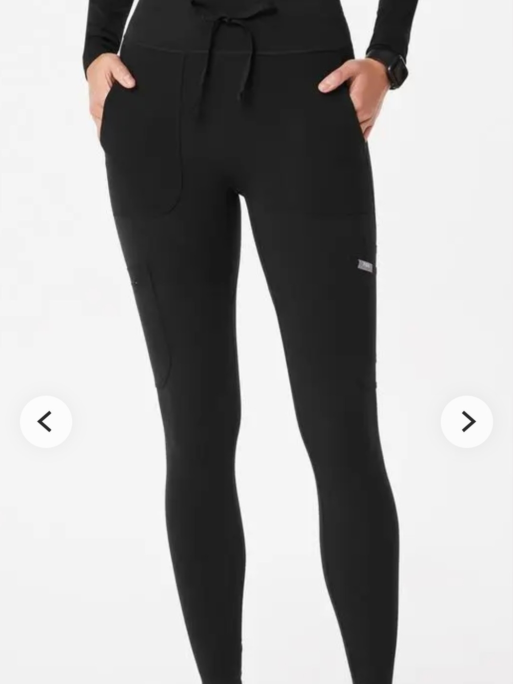 Figs Black Scrub Leggings